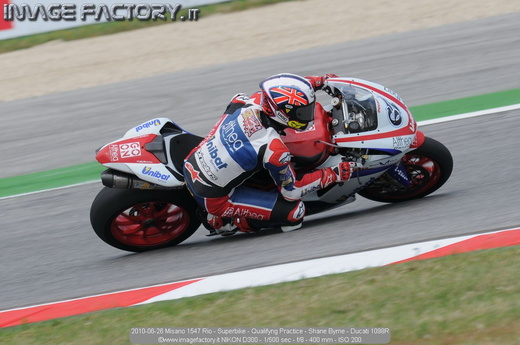2010-06-26 Misano 1547 Rio - Superbike - Qualifyng Practice - Shane Byrne - Ducati 1098R